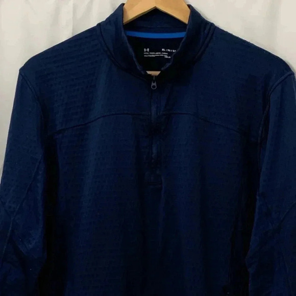 Men’s Under Armour Cold Gear 1/4 Zip Pullover Long Sleeve Shirt Size XL EUC - Picture 3 of 7